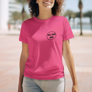 Camiseta Básica Feminina Duo Personalizados 100% algodão